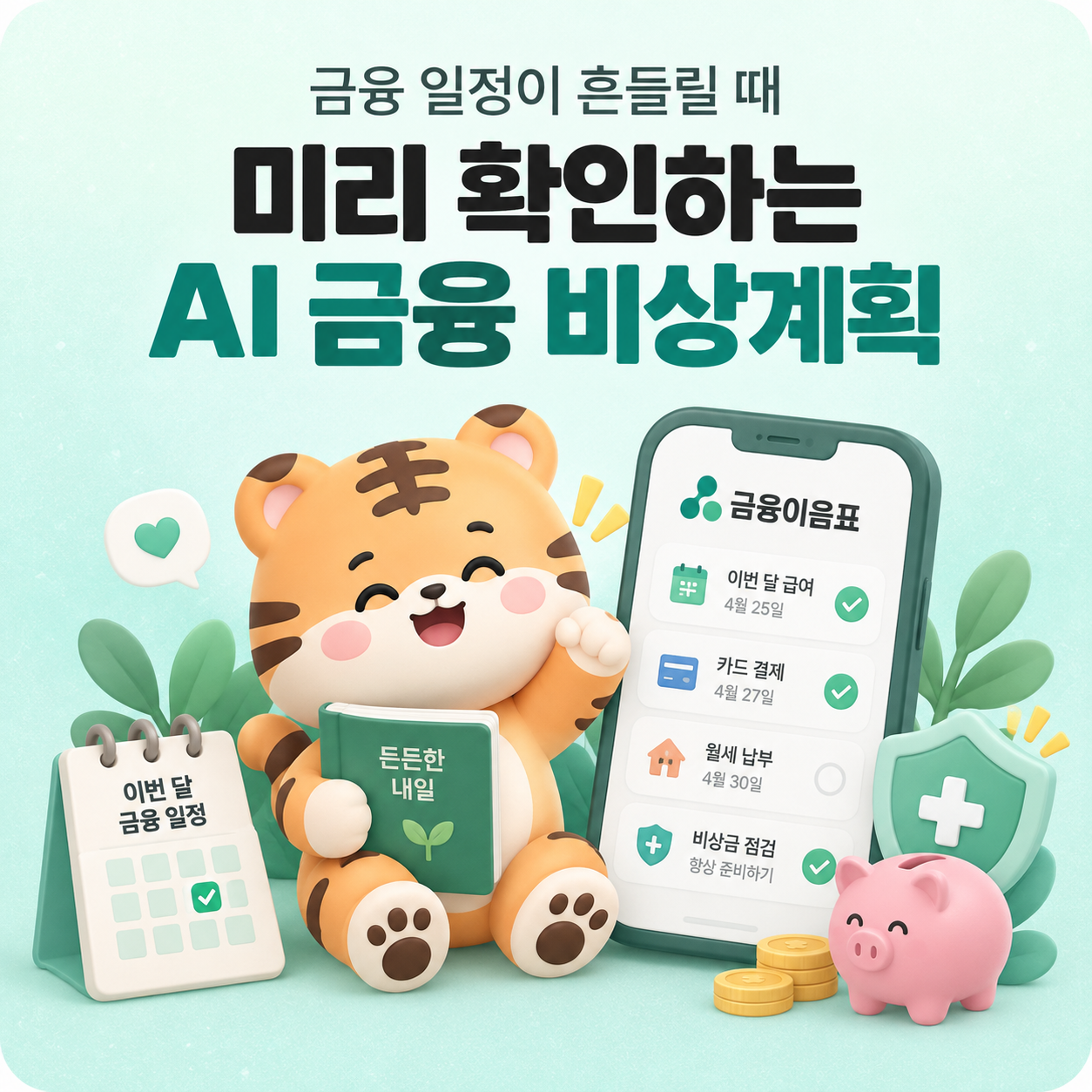 금융이음표 프로젝트를 표현한 일러스트